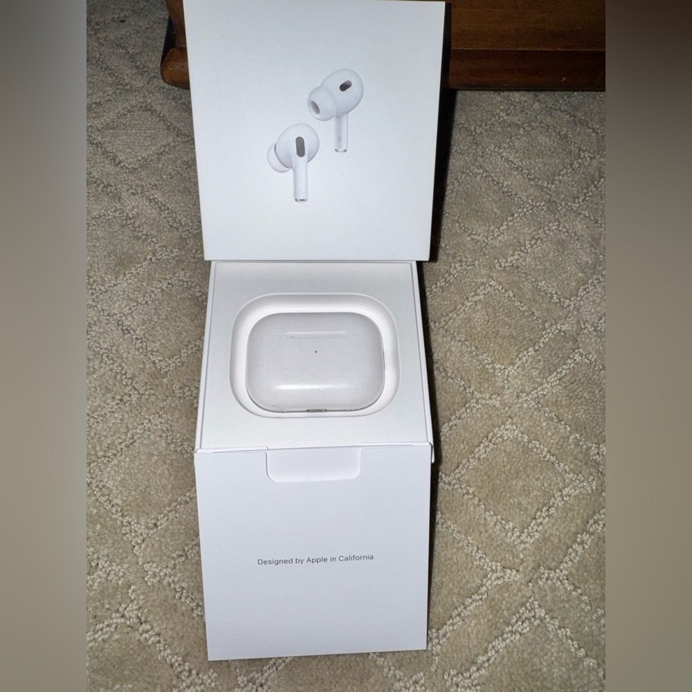 Apple AirPods Pro 2nd Generation with White Charging Case